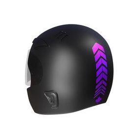 Çınar Extreme 2 Adet Sport Kask, Araba Ayna Patlıcan Moru Kask Sticker