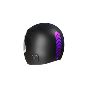 Çınar Extreme 2 Adet Sport Kask, Araba Ayna Patlıcan Moru Kask Sticker