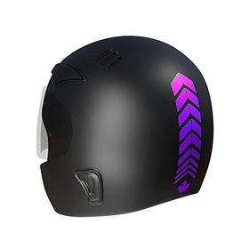 Çınar Extreme 2 Adet Sport Kask, Araba Ayna Patlıcan Moru Kask Sticker