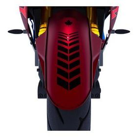 Çınar Extreme 2 Adet Sport Motosiklet Çamurluk Jet Siyah Kask Sticker