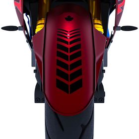 Çınar Extreme 2 Adet Sport Motosiklet Çamurluk Jet Siyah Kask Sticker