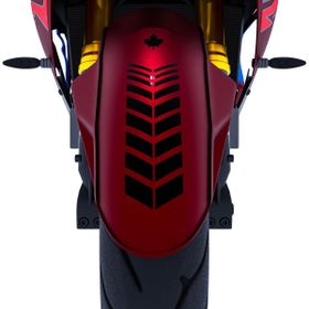 Çınar Extreme 2 Adet Sport Motosiklet Çamurluk Jet Siyah Kask Sticker