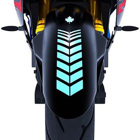 Çınar Extreme 2 Adet Sport Motosiklet Çamurluk Nane Yeşili Kask Sticker