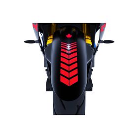 Çınar Extreme 2 Adet Sport Motosiklet Çamurluk Reflektif Kırmızı 25x8 cm Kask Sticker