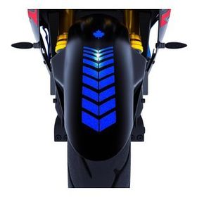 Çınar Extreme 2 Adet Sport Motosiklet Çamurluk Reflektif Mavi Kask Sticker