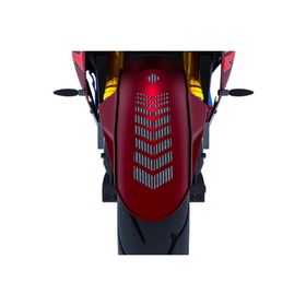 Çınar Extreme 2 Adet Sport Motosiklet Çamurluk Siyah Karbon Fiber Dokulu 25x8 cm Kask Sticker