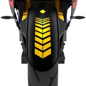 Çınar Extreme 2 Adet Sport Motosiklet Çamurluk Yaldızlı Gold 25x8 cm Kask Sticker