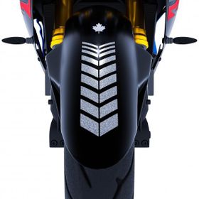 Çınar Extreme 2 Adet Sport Motosiklet Çamurluk Yaldızlı Gümüş Kask Sticker