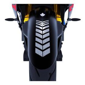 Çınar Extreme 2 Adet Sport Motosiklet Çamurluk Yaldızlı Gümüş Kask Sticker