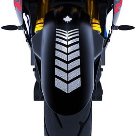 Çınar Extreme 2 Adet Sport Motosiklet Çamurluk Yaldızlı Gümüş Kask Sticker