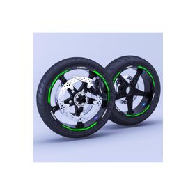 Çınar Extreme 3 Parçalı Floresan Yeşil Jant Şeridi Sticker