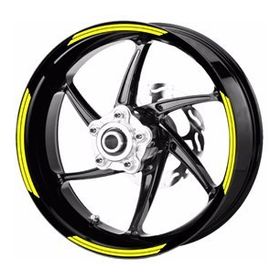 Çınar Extreme Double Stripe Floresan Sarı Jant Şeridi Sticker