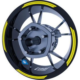 Çınar Extreme Double Stripe Floresan Sarı Jant Şeridi Sticker