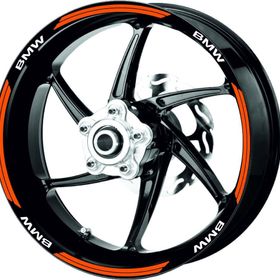 Çınar Extreme Double Stripe Floresan Turuncu Jant Şeridi Sticker