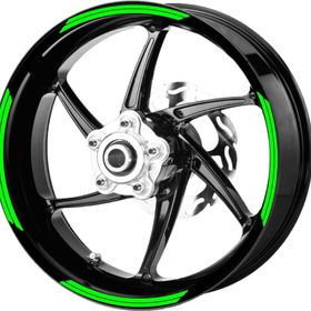 Çınar Extreme Double Stripe Floresan Yeşil Jant Şeridi Sticker