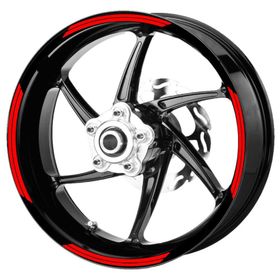 Çınar Extreme Double Stripe Reflektif Kırmızı Jant Şeridi Sticker