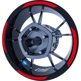Çınar Extreme Double Stripe Reflektif Kırmızı Jant Şeridi Sticker