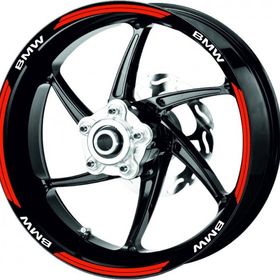 Çınar Extreme Double Stripe Reflektif Kırmızı Jant Şeridi Sticker