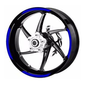 Çınar Extreme Double Stripe Reflektif Mavi Jant Şeridi Sticker