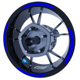 Çınar Extreme Double Stripe Reflektif Mavi Jant Şeridi Sticker