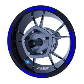 Çınar Extreme Double Stripe Reflektif Mavi Jant Şeridi Sticker