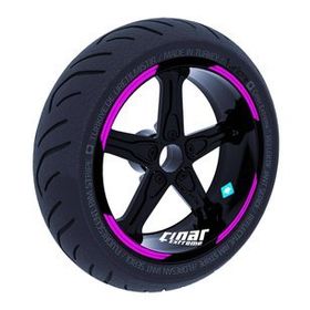 Çınar Extreme Double Stripe Tasarımlı Gül Pembesi Jant Şeridi Sticker