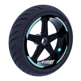Çınar Extreme Double Stripe Tasarımlı Nane Yeşili Jant Şeridi Sticker