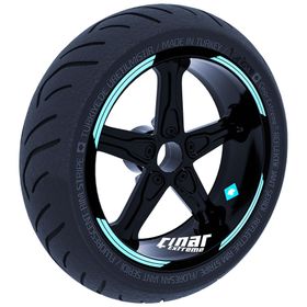 Çınar Extreme Double Stripe Tasarımlı Nane Yeşili Jant Şeridi Sticker