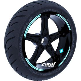 Çınar Extreme Double Stripe Tasarımlı Nane Yeşili Jant Şeridi Sticker