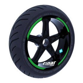 Çınar Extreme Double Stripe Tasarımlı Orman Yeşili Jant Şeridi Sticker