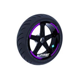 Çınar Extreme Double Stripe Tasarımlı Patlıcan Moru Jant Şeridi Sticker