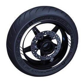 Çınar Extreme Floresan Beyaz Moto GP İç Jant Şeridi Sticker