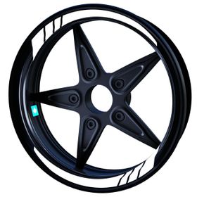 Çınar Extreme Floresan Beyaz Moto GP İç Jant Şeridi Sticker