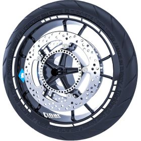 Çınar Extreme Floresan Beyaz Moto GP Stili Jant Şeridi Sticker