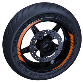 Çınar Extreme Floresan Turuncu Moto GP İç Jant Şeridi Sticker