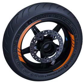 Çınar Extreme Floresan Turuncu Moto GP İç Jant Şeridi Sticker