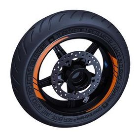 Çınar Extreme Floresan Turuncu Moto GP İç Jant Şeridi Sticker