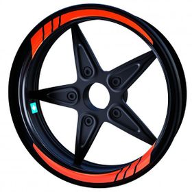 Çınar Extreme Floresan Turuncu Moto GP İç Jant Şeridi Sticker