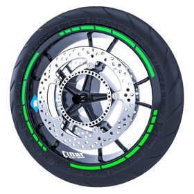 Çınar Extreme Floresan Yeşil Moto GP Stili Jant Şeridi Sticker