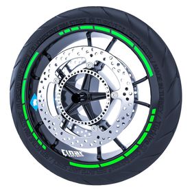 Çınar Extreme Floresan Yeşil Moto GP Stili Jant Şeridi Sticker