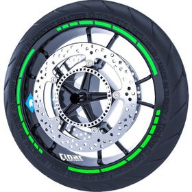 Çınar Extreme Floresan Yeşil Moto GP Stili Jant Şeridi Sticker