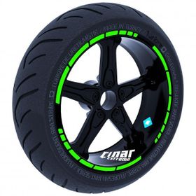 Çınar Extreme Floresan Yeşil Moto GP Stili Jant Şeridi Sticker
