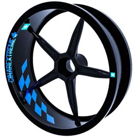 Çınar Extreme Gp Flag Damalı Azur Mavi İç Jant Şeridi Sticker