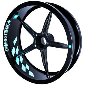 Çınar Extreme Gp Flag Damalı Nane Yeşili İç Jant Şeridi Sticker