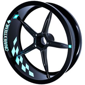 Çınar Extreme Gp Flag Damalı Nane Yeşili İç Jant Şeridi Sticker