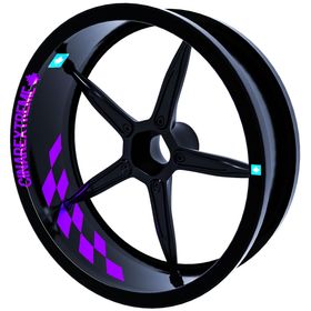 Çınar Extreme Gp Flag Damalı Patlıcan Moru İç Jant Şeridi Sticker
