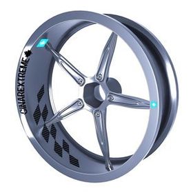 Çınar Extreme Gp Flag Damalı Siyah Karbon Fiber Dokulu İç Jant Şeridi Sticker