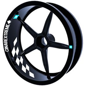 Çınar Extreme Gp Flag Damalı Süt Beyaz İç Jant Şeridi Sticker