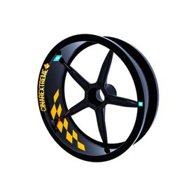 Çınar Extreme Gp Flag Damalı Taksi Sarısı İç Jant Şeridi Sticker