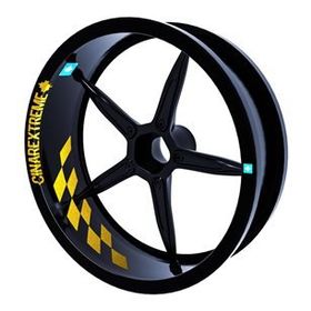 Çınar Extreme Gp Flag Damalı Yaldızlı Gold İç Jant Şeridi Sticker